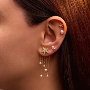 Petit piercing en forme d'étoile de mer_ 🐚✨…